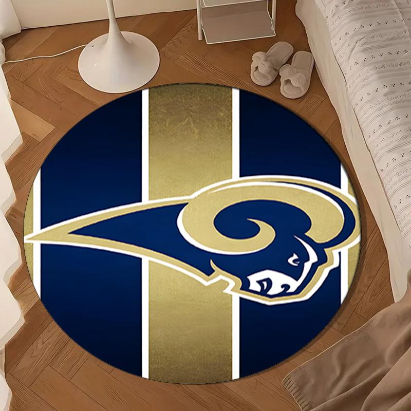 Angeles Rams Team  Round Mat, Anti-slip Circle Carpet Chair Rug For livingroom,Bedroom, Doormat Home Decor Gift Christmas Gifts