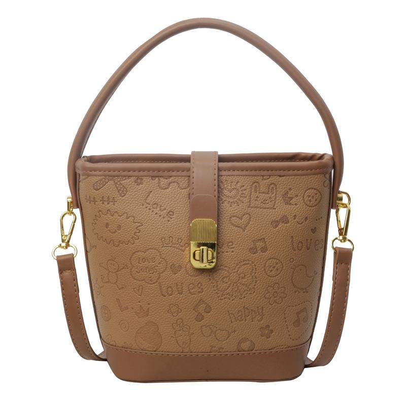 

Женская сумка-тоут Новая универсальная сумка через плечо Повседневная сумка-мессенджер коричневый