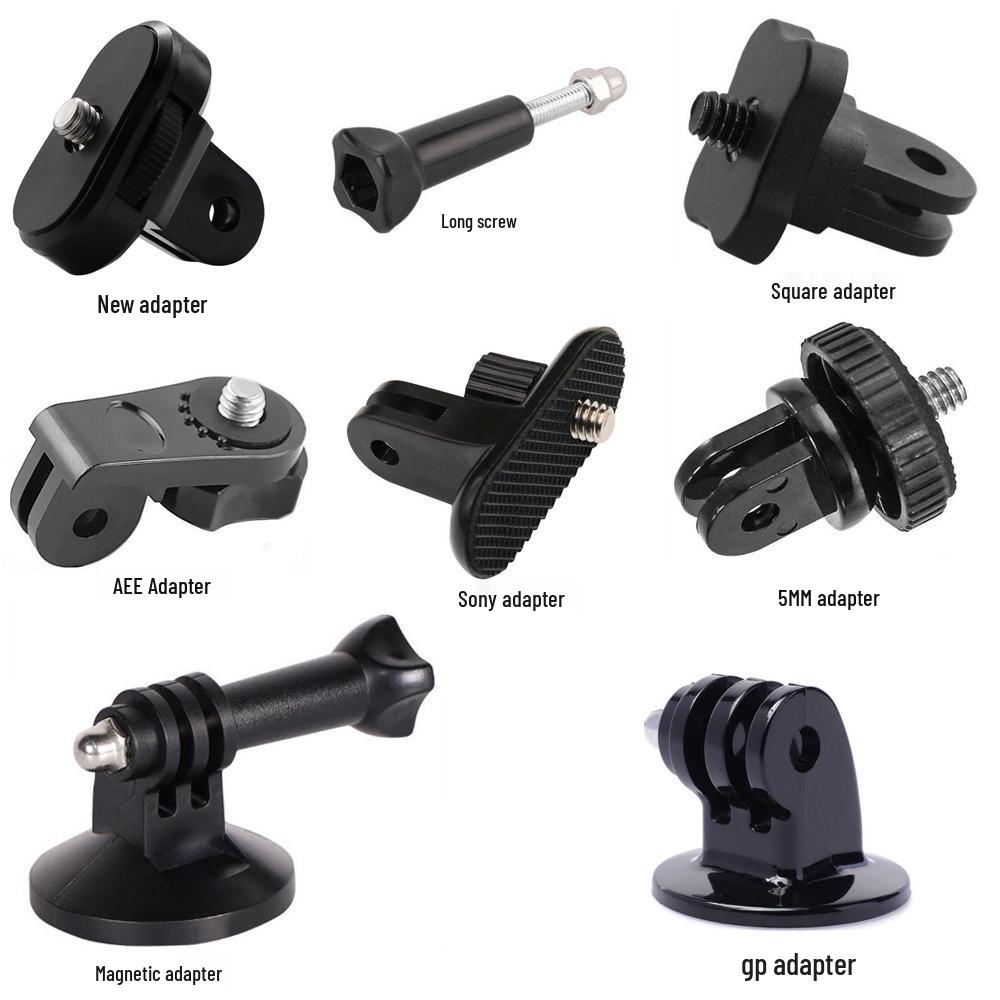 AEE Action Camera Mounting Bracket with 5MM Square Screw & Magnetic Tripod Adapter