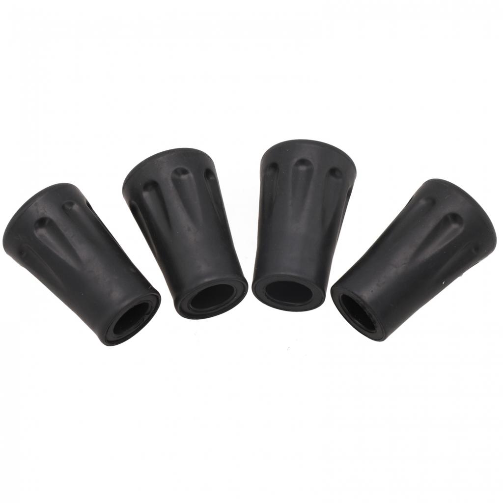 Stay Safe On Your Hiking Trip with Rubber Trekking Pole Tip Covers 2/4Pcs