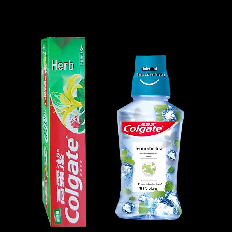 Colgate Herbal Toothpaste & Mouthwash Oral Care Set