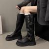 But Knee Boots, Children's Models, Small Autumn and Winter Women's Boots, Thick-soled Medium-soled Martin Boots, Tall Knights, Thin Boots