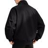 Men's Flight Jacket Stand Collar Casual Ribbed Trim Jacket for Spring Fall