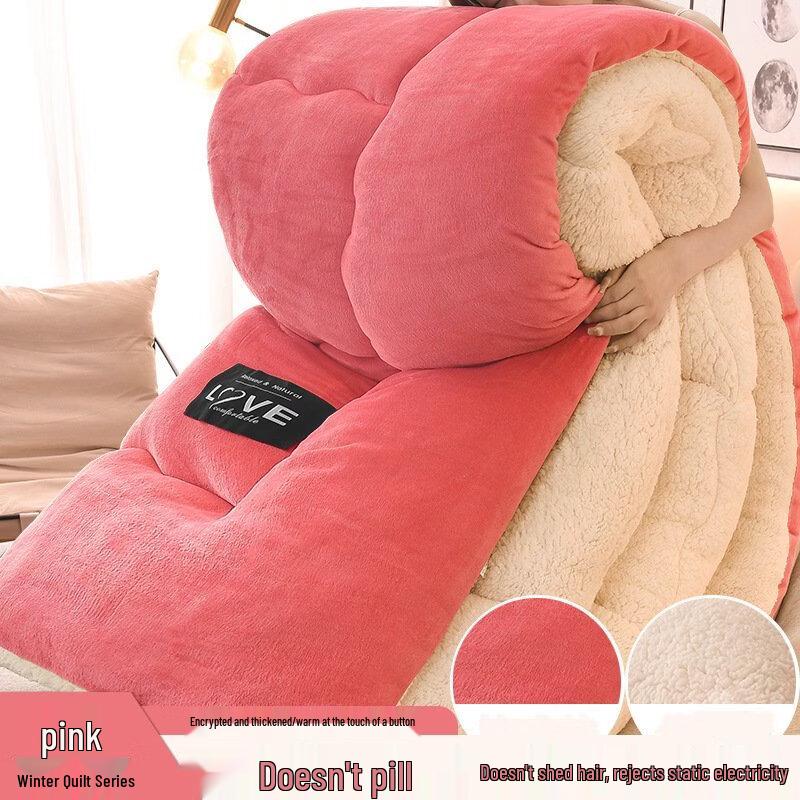 OEING Lamb Velvet Dormitory Winter Quilt