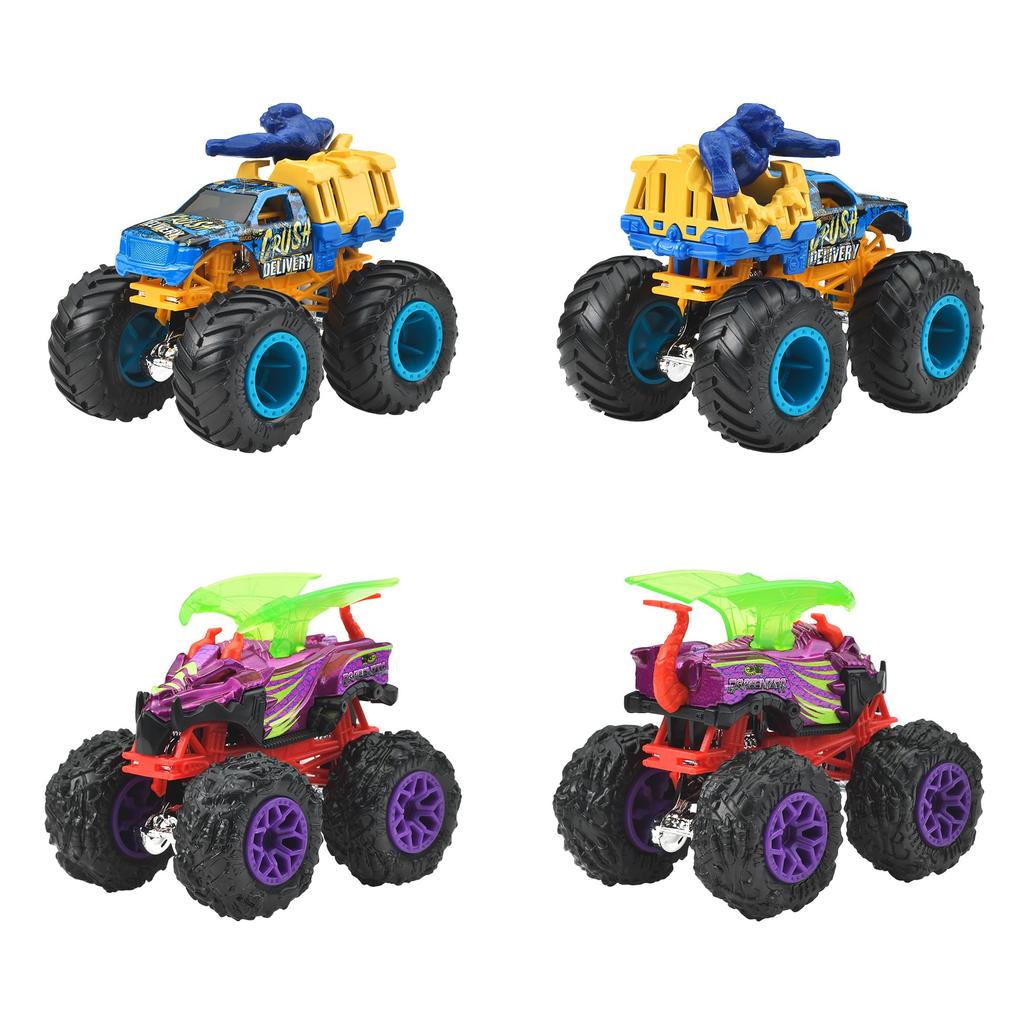 Hot Wheels Monster Truck Assorted Vehicle Mini Ages 164 Toys, Cars, 8-Car Box, 3+, Multi-Purpose, 983G-FYJ44