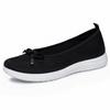 Spring and Summer Mom Shoes, One-piece Soft-soled Women's Single Shoes, Fly-ribbed Breathable Outdoor Walking Shoes, Casual Shoes