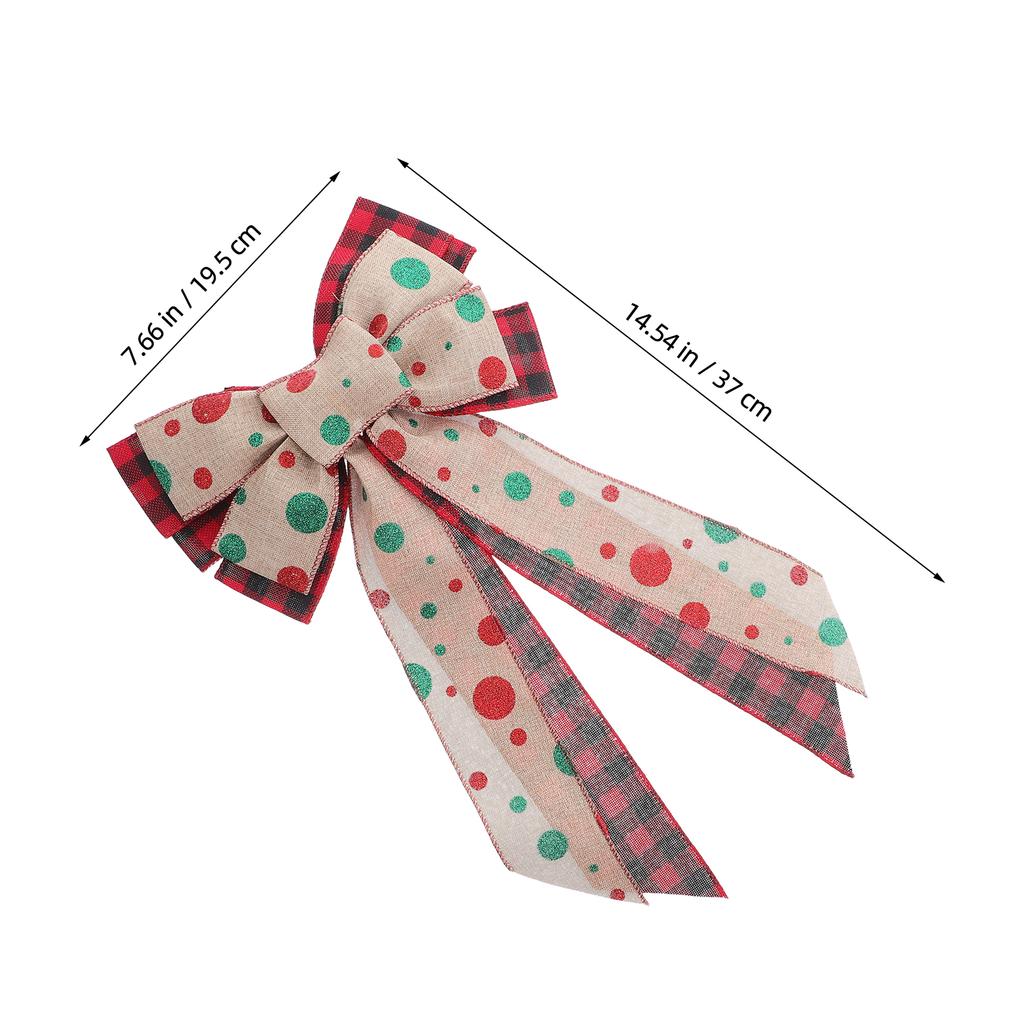 Christmas Bow Wreath Decor Bows for Treat Bags Tree Topper Ornaments Birthday Decorations Bows for Treat Bags Ribbon Party