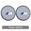 DKHN5 Car Water Coaster Cup Carbon Fiber PVC Coaster Mat  Non-slip Accessory For BMW E93 F10 F20 F30 F40 F15 F25 F26 F31 F49 F86 M3 M5