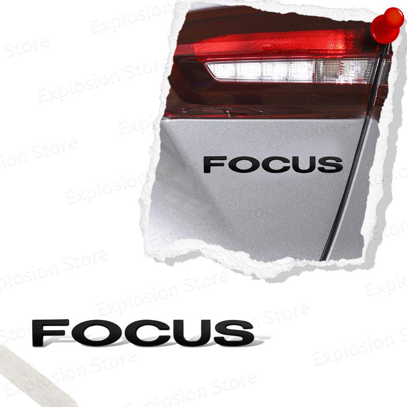 Car Decor 3D ABS/Metal Car Letter Rear Bumper Trunk Decals Emblem Sticker For Ford Focus Logo MK1 MK2 MK3 MK4 Fiesta Ranger