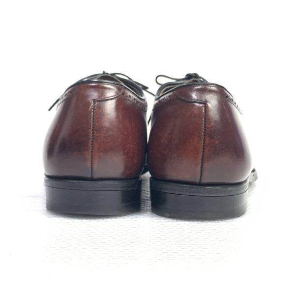 Vintage USA Made Johnston and Murphy Size 11D B 28.5 29.5cm Full Brogue Leather Shoes Brown(USED)