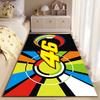Colorful Number 46 Graphic Carpet Suitable As a Non-slip Mat for the Living Room or Bedroom Sofa