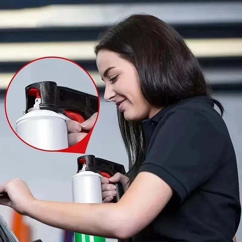 1/2PC Plastic Portable Spray Paint Gun Instant Aerosol Trigger Handle Universal Reusable Car Color Film Pasting Spraying Gun