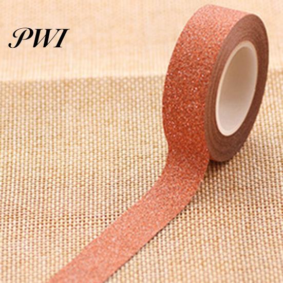 10m Glitter Washi Lepicí papír Maskovací Lepicí páska Štítek Dekorativní DIY Craft