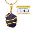 Certified Amethyst Pendant Necklace for Women - Original Purple Crystal Pendant for Woman - Natural Healing Crystal Raw Stone Necklace for Women