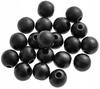 Wooden Beads Matte Black, 16mm 20pcs