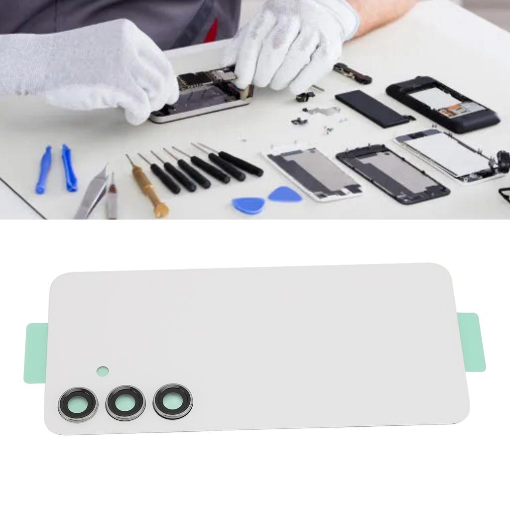 Phone Back Glass Replacement with Camera Lens Repair Tools Back Glass Panel Cover Case for 4