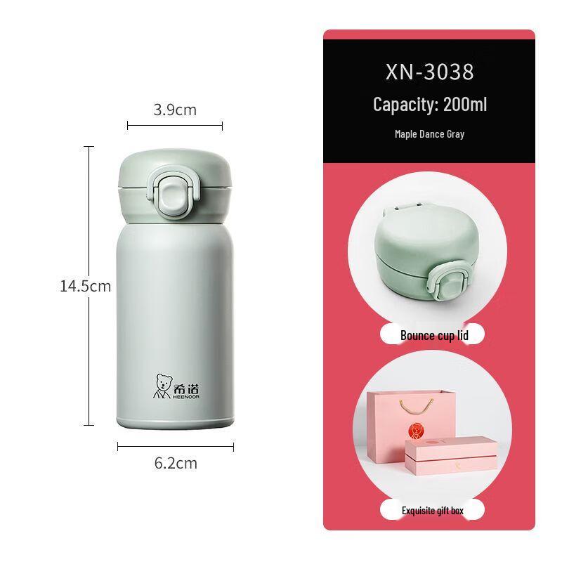 Sinho Women s 316L Stainless Steel Pop-up Lid Thermos Cup