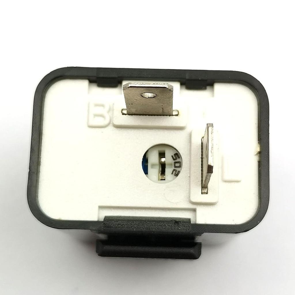 DEVMO Adjustable 2 PIN 12V Motorcycle Indicator Turn Signal Flasher Relay Perfect Compatible with Hon-da Grom Yamaha Harley etc. Motorcycle LED