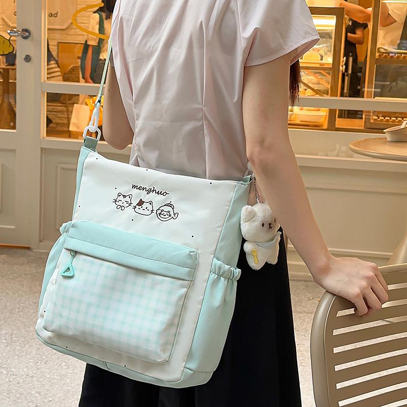 Cartoon Shoulder Bag Student Lightweight Crossbody Bag