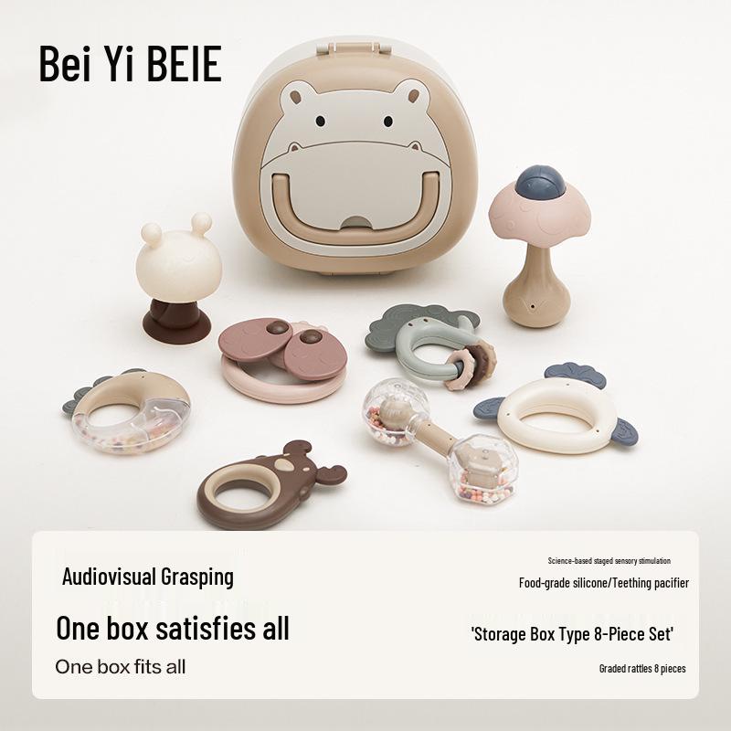 

Beiyi Детская погремушка и прорезыватель для новорожденных: Развивающий подарок для детей в возрасте 0-12 месяцев