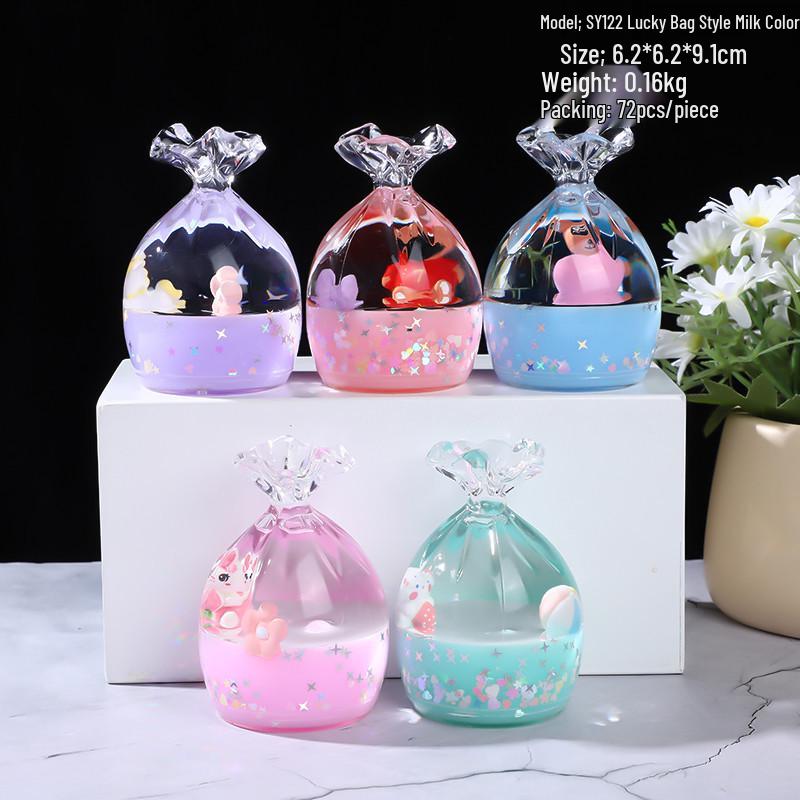 Internet Celebrity Stress Relief Hourglass: Oil Slide Water Drop Acrylic Ornament for Students, Perfect Small Gift