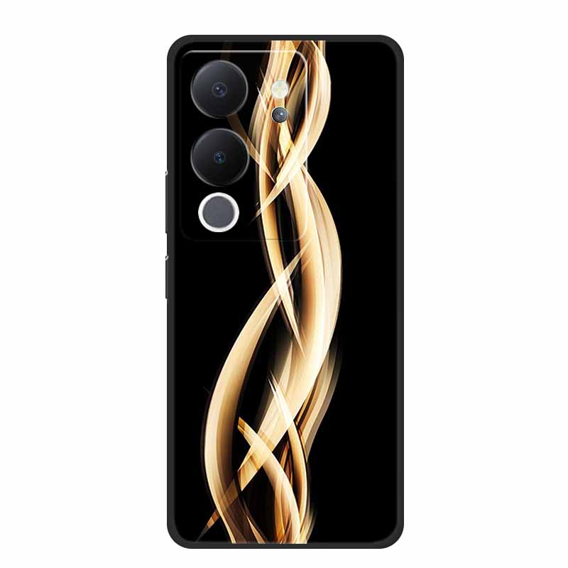 6.67" For Vivo V30 Lite Case Black Silicone Soft Phone Cases For Vivo V30 Lite Back Cover Case V 30 Lite Funda Coque Shell Capas