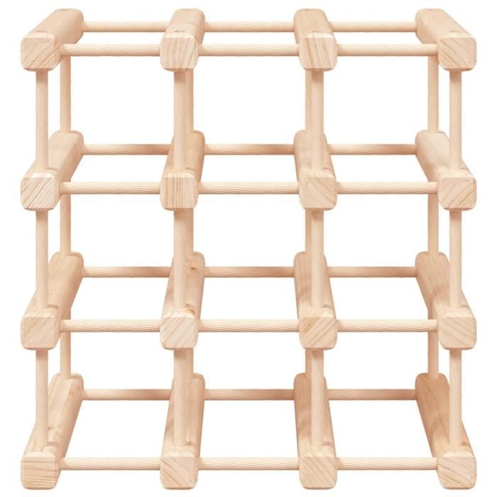 VidaXL Casier à vin pour 12 bouteilles 36x23x36 cm bois massif de pin 353750