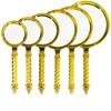 Gold Magnifying Glass Glass Lens Pocket Tool Retro Delicate Pattern Handle  Newspaper Reading