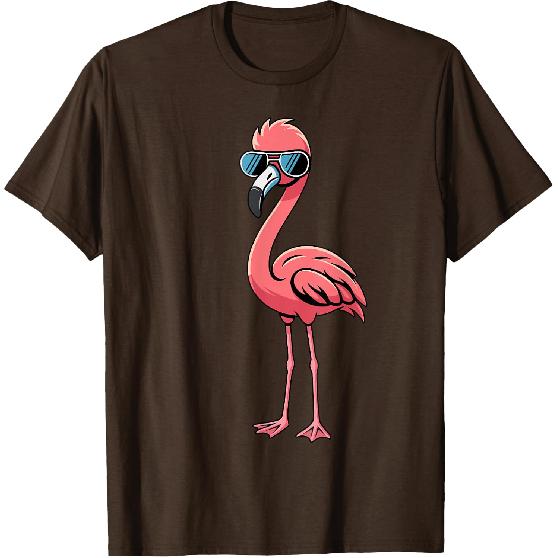 Cool Retro Flamingo in Sunglasses Funny Flamingo T-Shirt