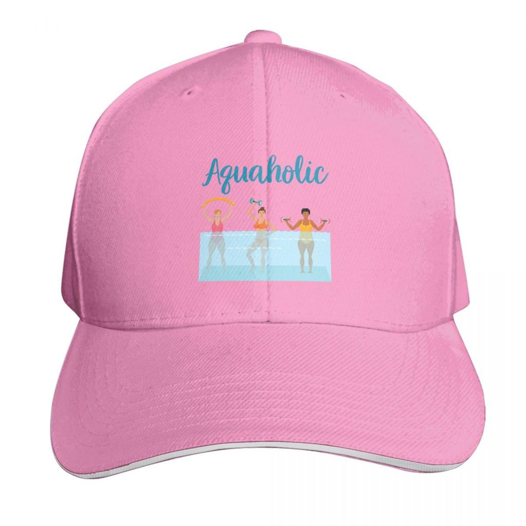 Aquaholic Water Aerobics Baseball Cap birthday Beach Outing beach hat Luxury Brand Womens Beach Outlet  Unisexs
