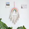 Dormitory Wall Window Handwoven Tassels Sky Rainbow Supplies for Home Office