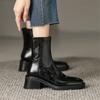 Fashion New Winter Boots for Women Autumn Short Boots Square Toe Chunky Heel Women's Warm Wool Boots Platform Shoes High Heels Shoes