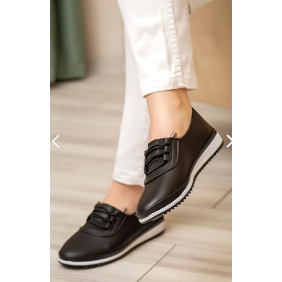 Ortopedik Günlük Yumuşak Kadın Cilt Ipli Babet Ayakkabı Yaz Sezonu Trend Moda