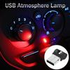 Mini USB Car Foot Light PC Auto Interior 7 Colors RGB LED Atmosphere Light Decorative Lamp Plug And Play Emergency Lighting