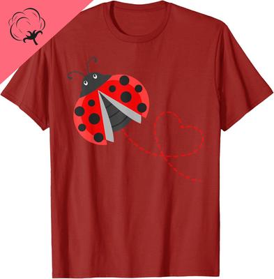 Ladybeetle Ladybugs Nature Lover Insect Fans Entomophile TShirt Harajuku Cotton Kawayi Breathable and Comfortable Camiseta