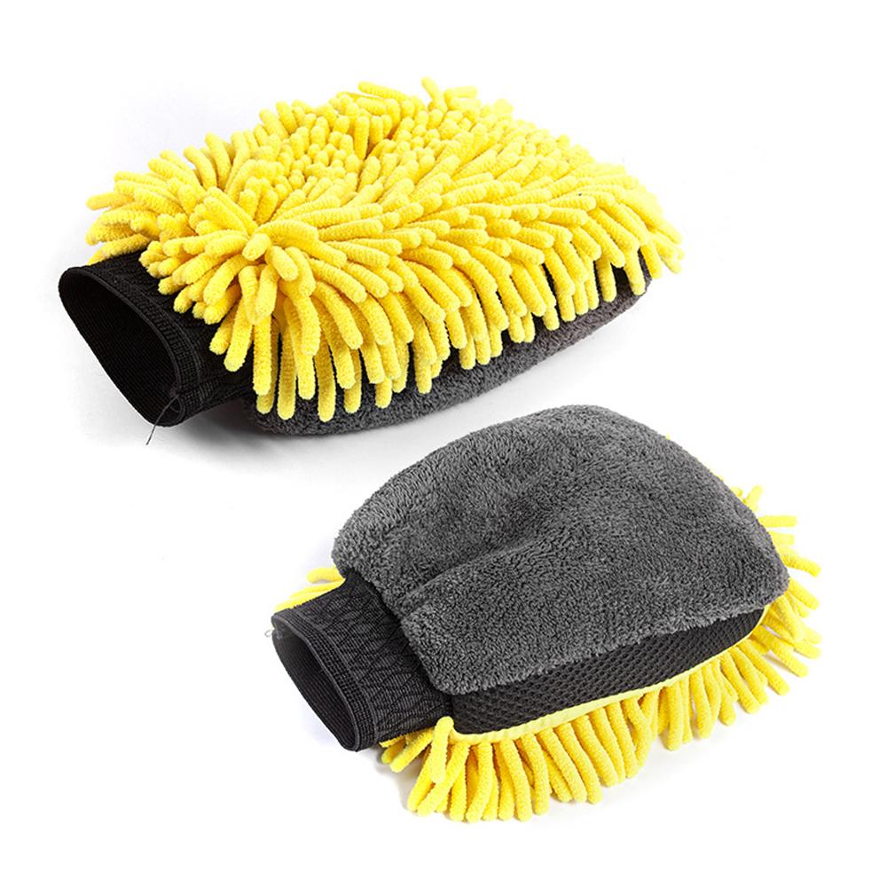 

Большая рукавица для мытья автомобиля из микрофибры, водонепроницаемые перчатки из синели, толстая рукавица для мытья автомобиля, вощеная двухсторонняя перчатка для ухода за автомобилем