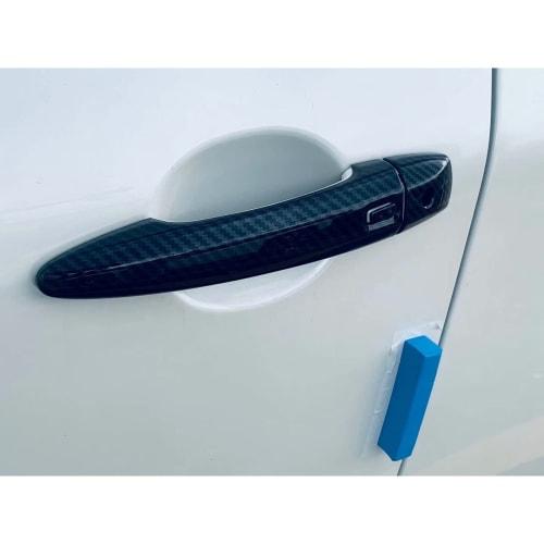RUIQ Nissan KICKS P15 Exterior Exterior Door Handle Cover Knob Full Cover Type Nissan KICKS Exclusive Design (Smart Key Input Button Hole, Carbon Fibe