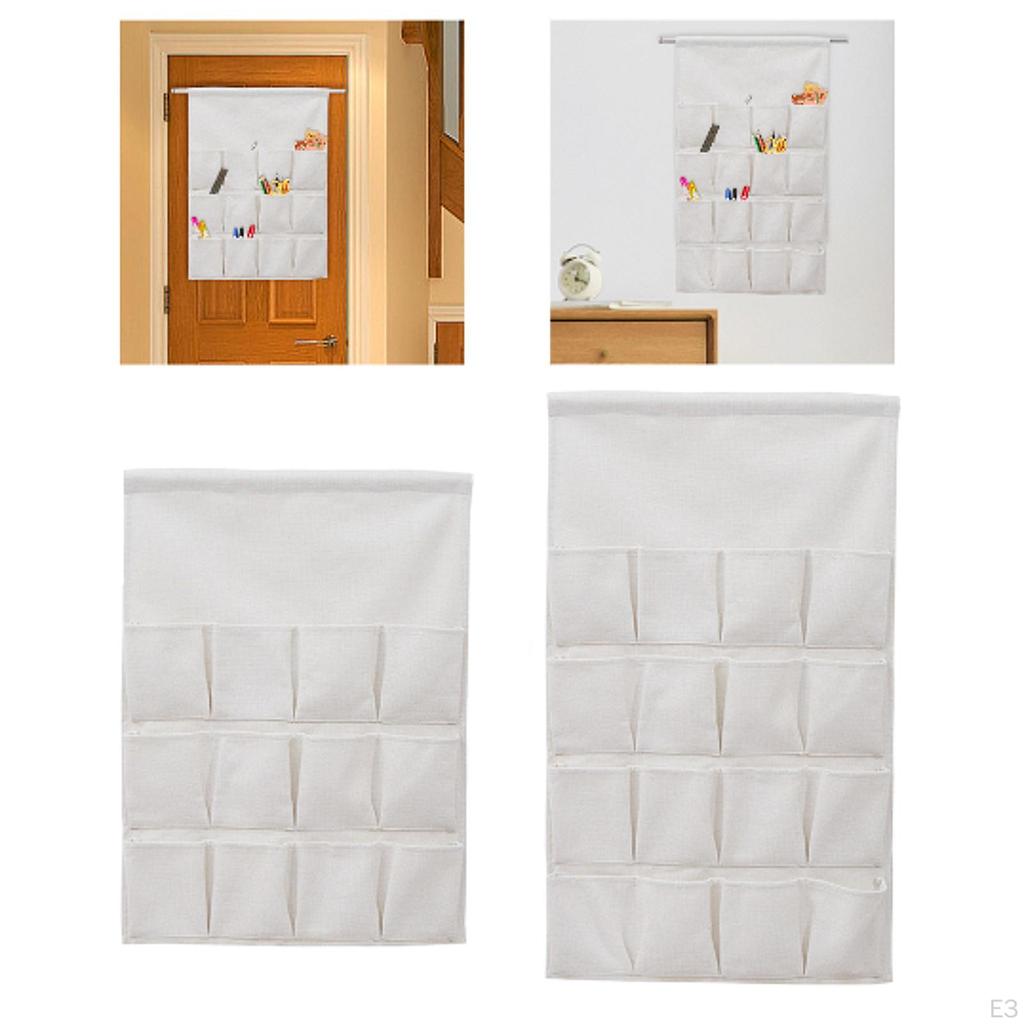 Hanging Storage Bag Organizer Wall Mount Closet Pockets Over The Door for