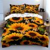 Sunflowers and white daisies. Bedding sets Duvet cover sets Duvet covers Pillowcases(1*Duvet Cover 2*Pillowcases without duvet insert)