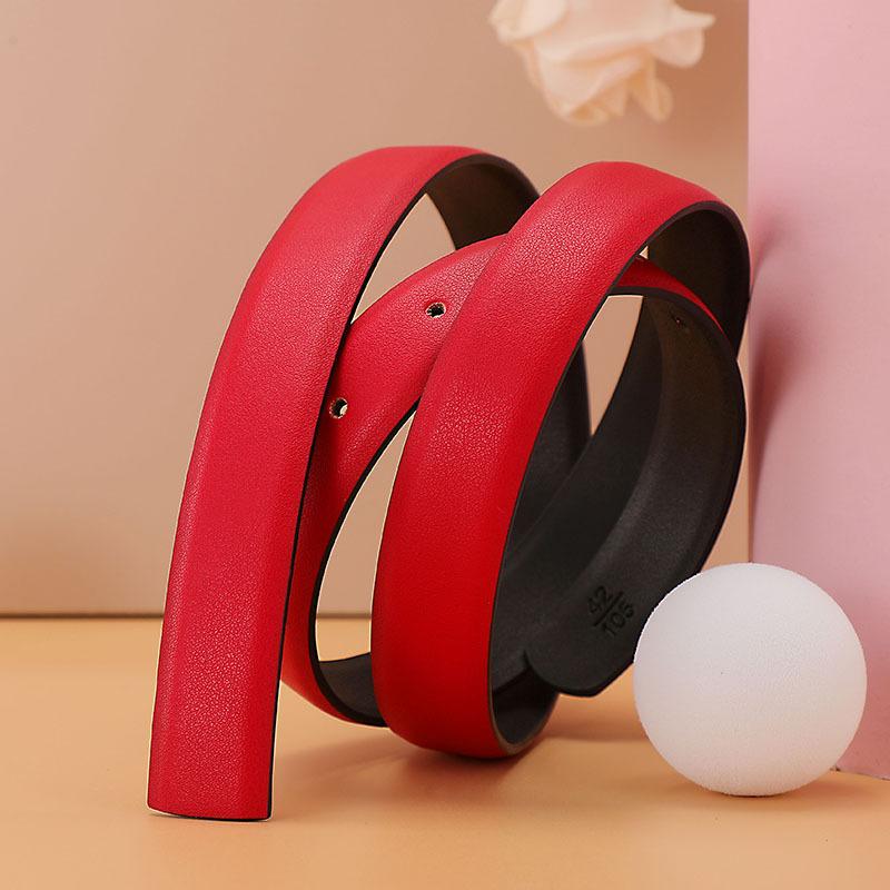 Belt Women'S Pants Decorative Business Four Seasons Leather Women'S Belt Color No Car Line