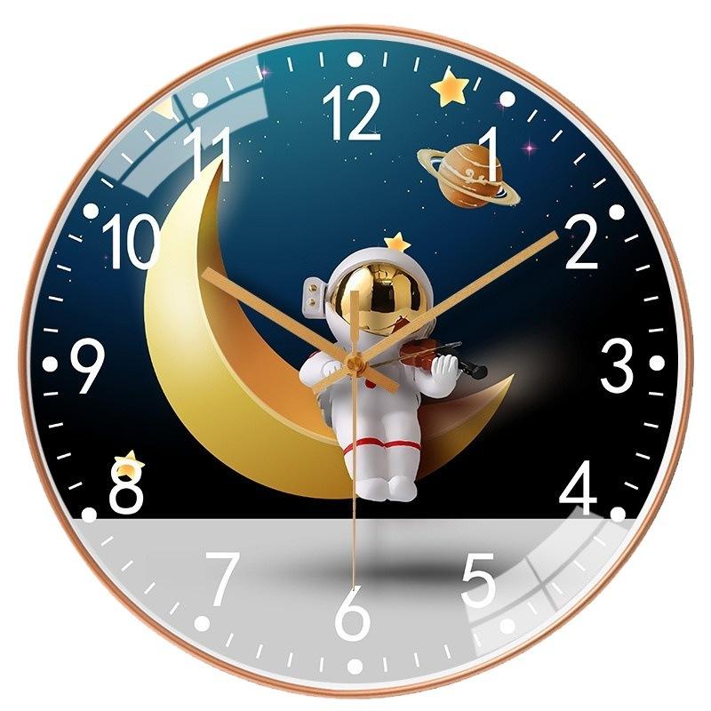 14-Inch 35Cm Silent Wall-Mounted Clock Living Room Home Quartz Clock Simple Clock Bedroom Light Luxury Watch