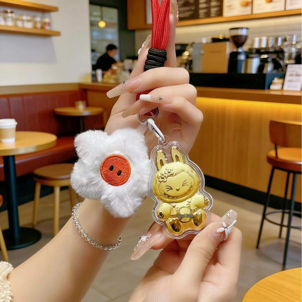 999 Pure Gold Labrador Keychain and Phone Charm – Qixi Gift for Girlfriend