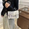 New Summer Crocodile Pattern Texture Personalized Casual Simple Retro One-shoulder Crossbody Handheld Small Square Bag for Women