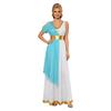 Costum Femei Grecia Antică Halloween Rochie Toga Asimetrică Mânecă Scurtă Umeri Dezgoliți Tunica pentru Petrecere Tematică Rugăciune Adorare