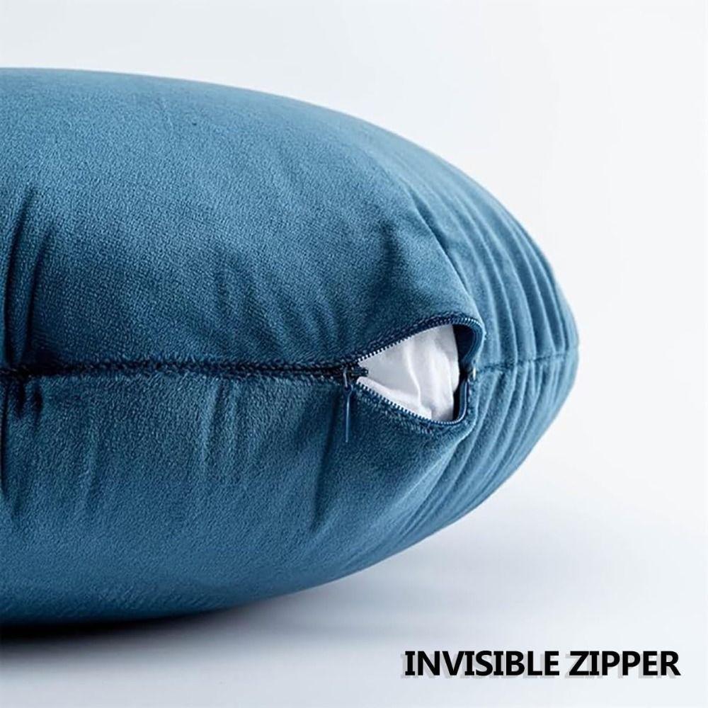 Round Nap Pillowcase 40*40cm Sofa Cushion Cover Pillow Protector Cases  for Living Room&Bedroom