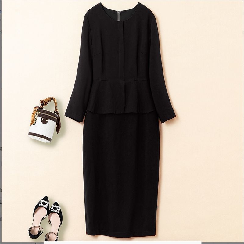 Plus Size Mothers' Wedding Dress Fat Sister Xi Ladieswear Wedding Dress Daily Style Young Western Temperament Dress