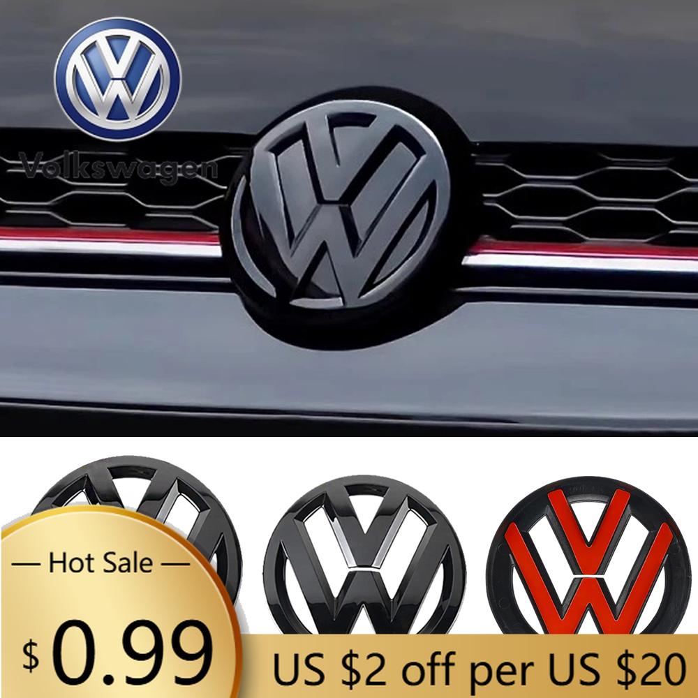 For VW Volkswagen Jetta MK5 Golf Volkswagen Front Grill Emblem Rear Trunk Badge Lid Cover logo For VW POLO GOLF 5 6 7 7.5 8 MK7