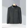 Autumn and Winter Polar Fleece Jacket Tops Men's Jackets Stand-up Collar Young and Middle-aged Men's Fleece Plus Velvet