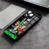 Coque de téléphone Anime E-EddsworldS Pour IPhone 17 Air 16 E Pro Max 15 14 13 Mini 12 Pro 11 Max Plus Housse en Verre Noir