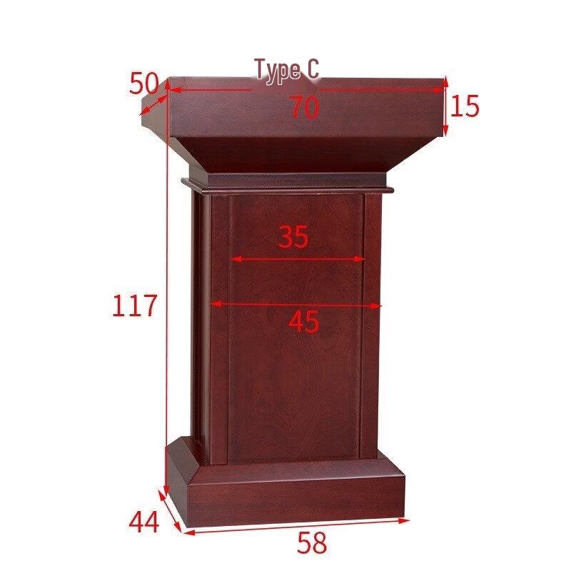 Multi-layer Solid Wood Lectern